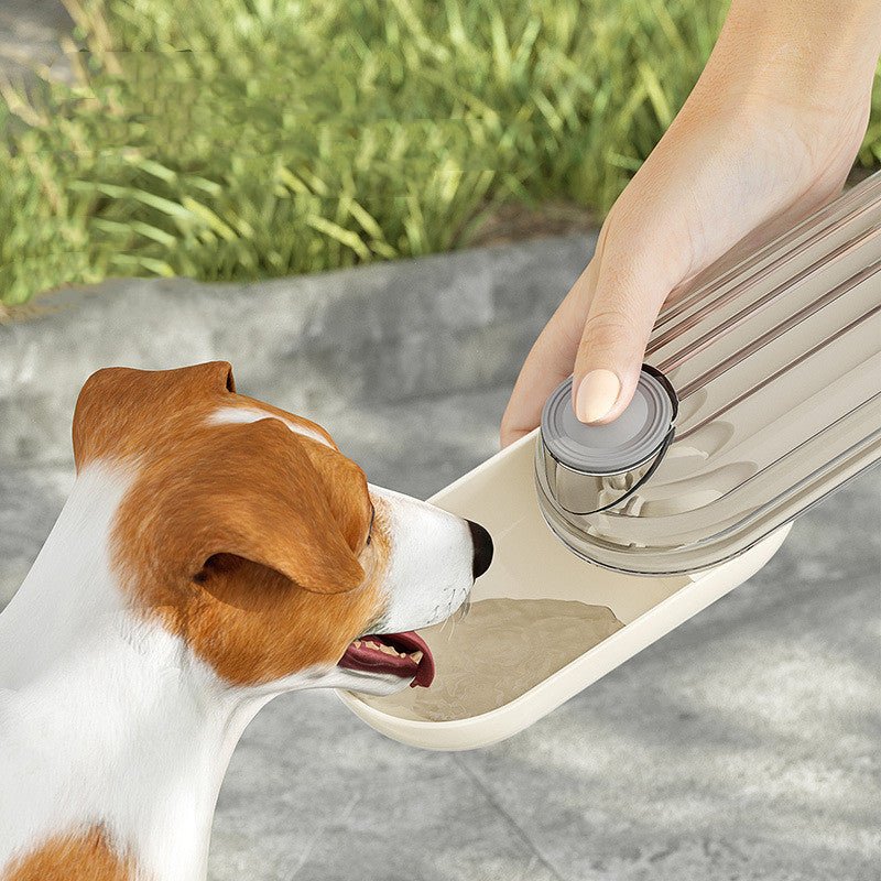 2 in 1 Portable Pet Water Cup- Green Segment Design - silverfoxgoods